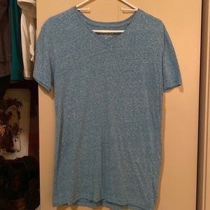 BKE Vintage 1967 Standard Fit V-Neck shirt Turquoise blue size Medium